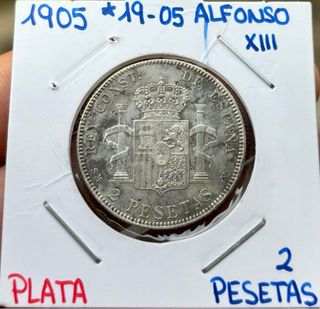 Moneda PLATA 2 Pesetas 1905 *(19-05) ALFONSO XIII