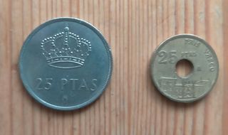 Monedas 25 Pesetas 
