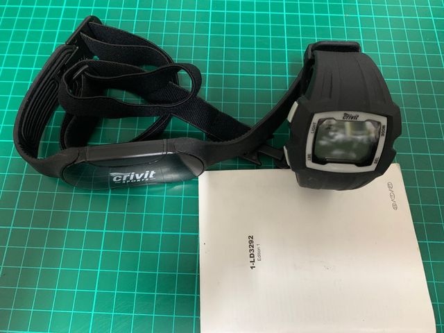 Cardiofrequenzimetro Crivit con supporto per bicicletta