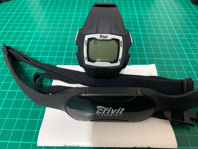 Cardiofrequenzimetro Crivit con supporto per bicicletta