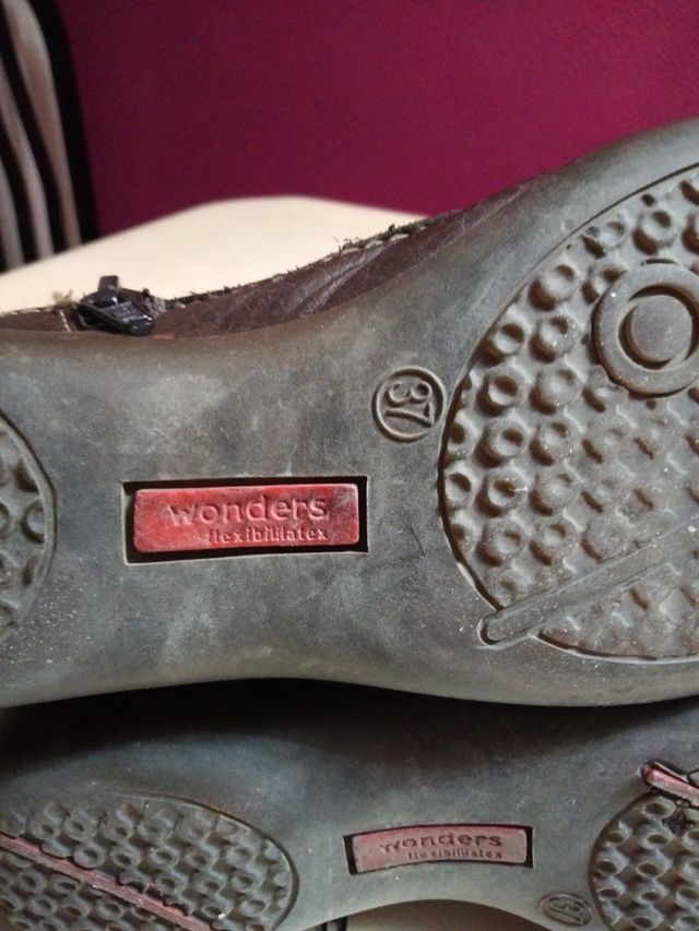 Botas WONDERS em pele