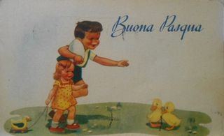 Cartolina aug. Parma 1951