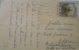 Cartolina aug. Imola 1979