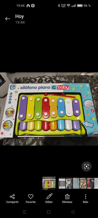 Juguete bebe xilófono piano