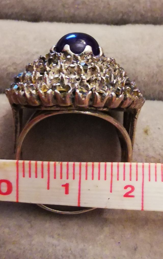 Anillo antiguo plata, amatista y marcasitas