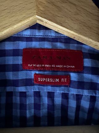 Camisa Cuadros Zara