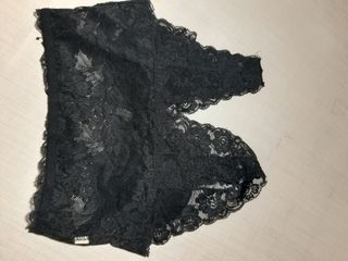 Top nero in pizzo tg. M