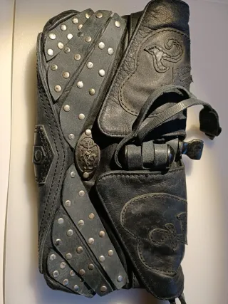 Bolsa de mano Diesel cuero negro