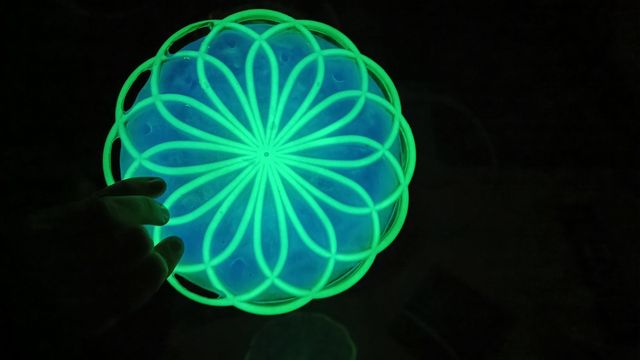 Flor de luz con led