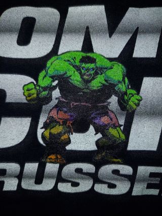 Nueva Camiseta Corta Comic Con Brussels Film Negra