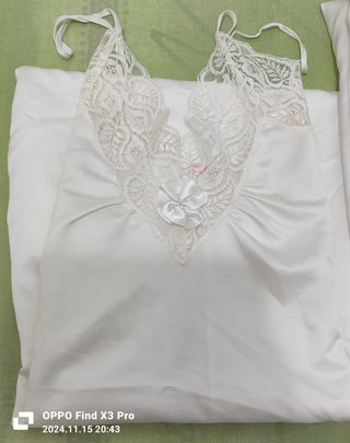 Conjunto camisón de novia 