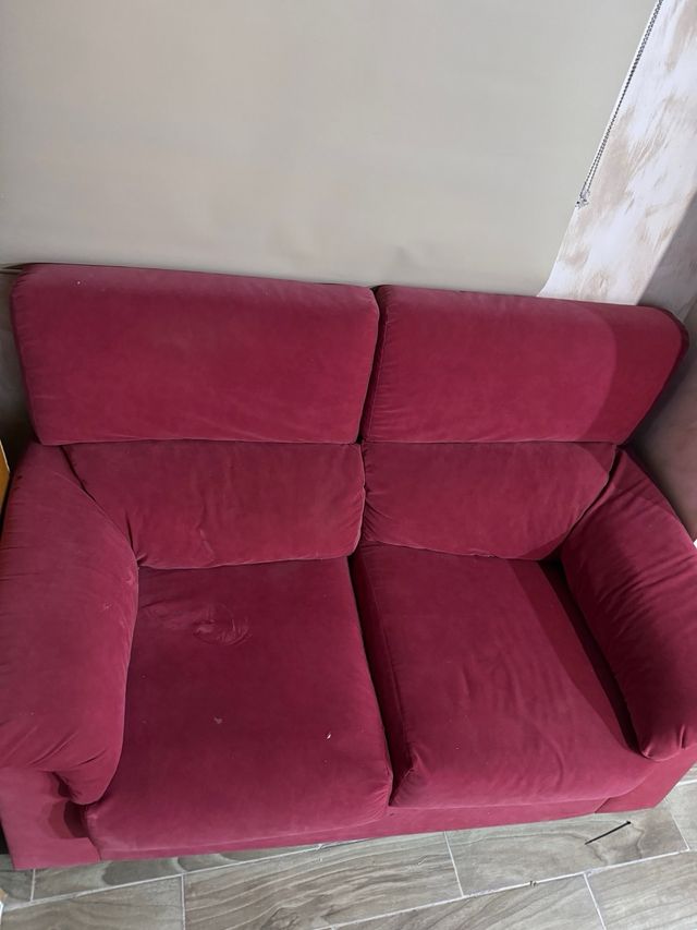 OFERTA!! Sofa granate 2 plazas