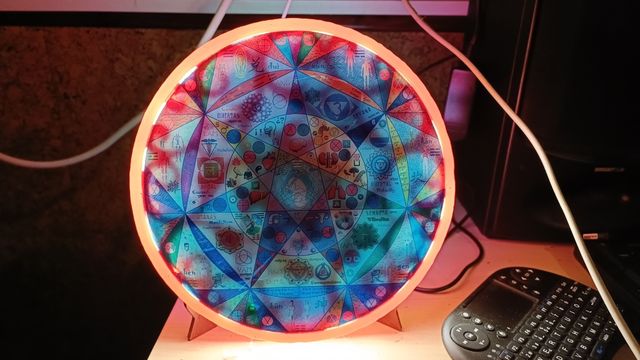 Flor de vida con led