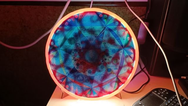 Flor de vida con led
