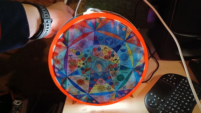 Flor de vida con led