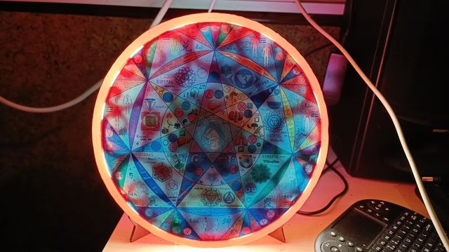 Flor de vida con led