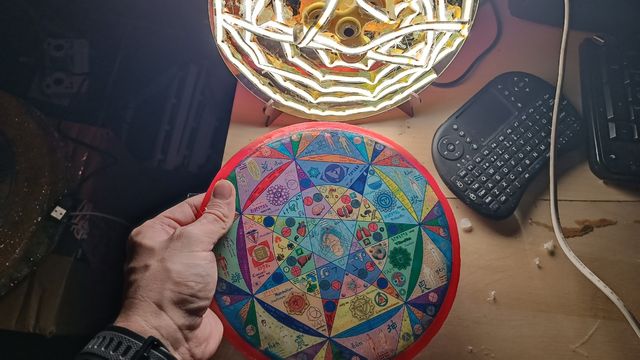 Flor de vida con led