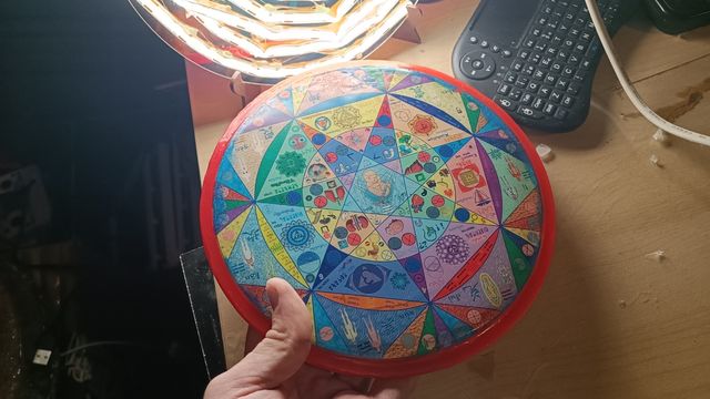 Flor de vida con led