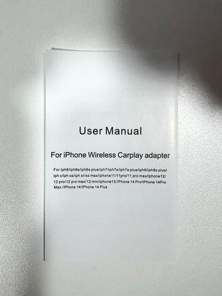 Adaptador Apple CarPlay Inalámbrico