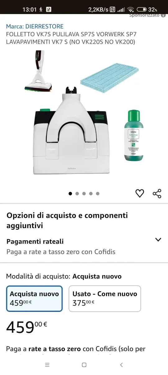 Pulilava per Folletto SP600s