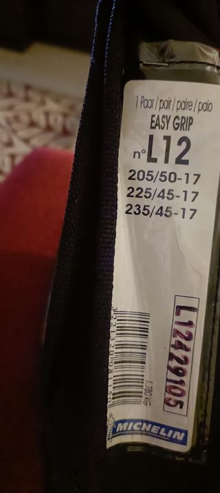 Cadenas para la nieve