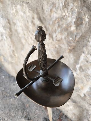 Spada posacenere vintage in bronzo