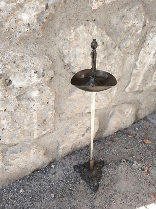 Spada posacenere vintage in bronzo