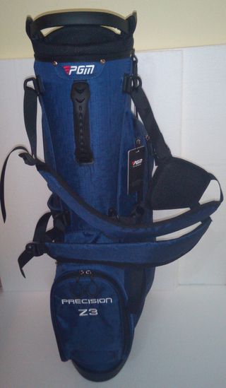 BOLSA DE GOLF "PGM" TRÍPODE DOBLE CORREA MARINO