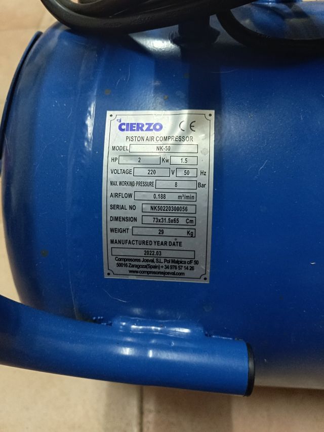 Compresor josval cierzo 50l
