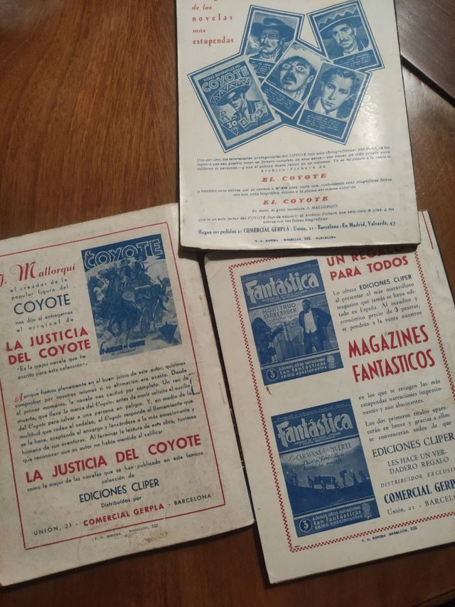 3 Revistas 'El Coyote' Años 40
