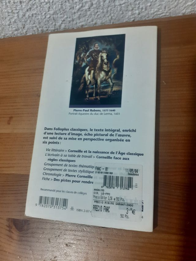 Libro en francés de EL CID; Le Cid perfecto estado