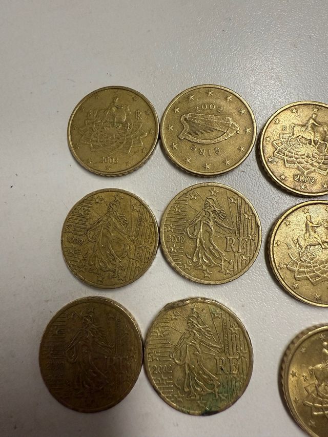 Monete da collezione 50 centesimi, 2 e 10 centesimi