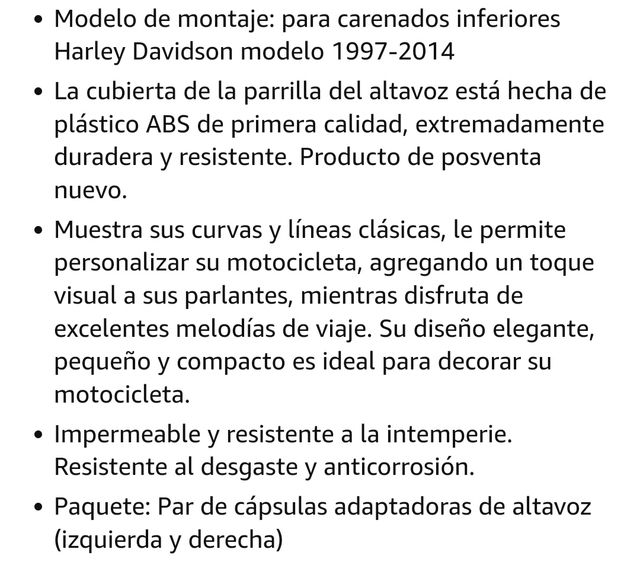 🆕 Tapas para Altavor Harley Davidson