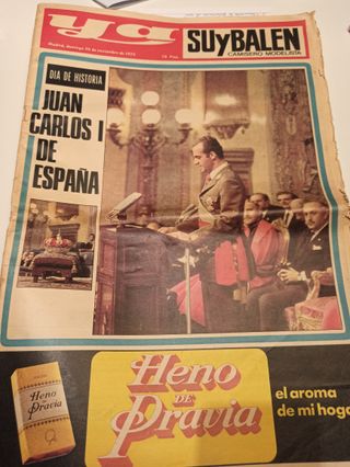 Periódico 1975 Rey España