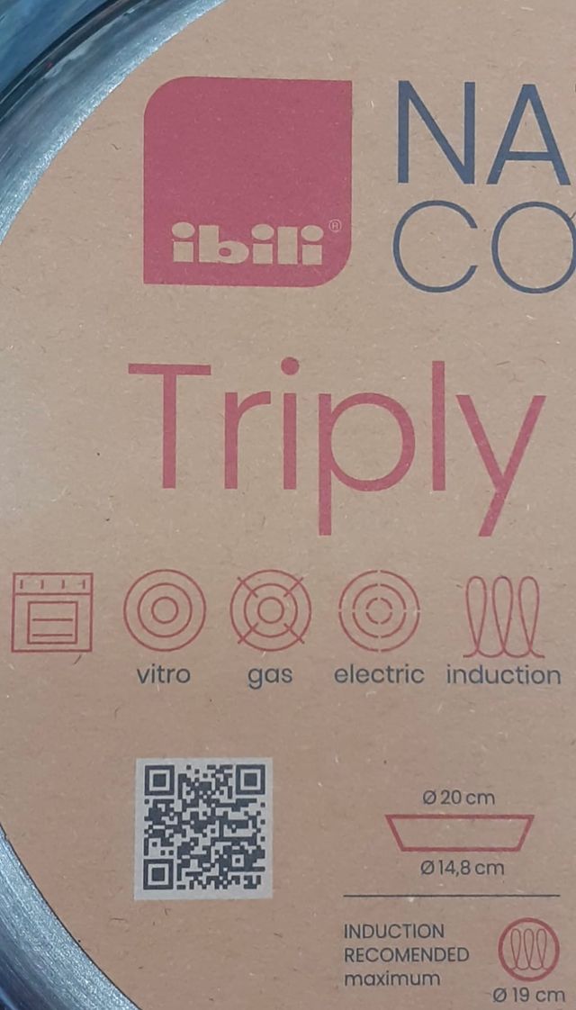 Sarten 20cm acero inoxidable Ibili