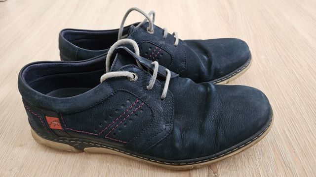 zapatos Fluchos azul caballero piel talla 40