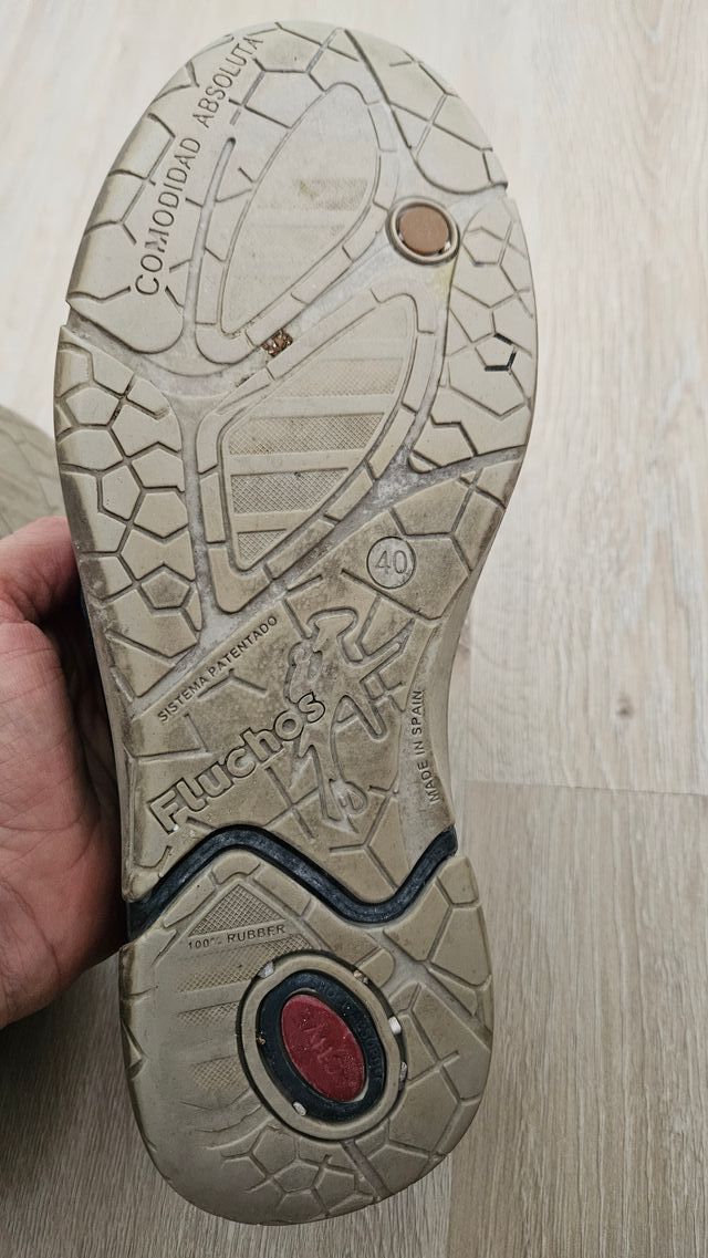 zapatos Fluchos azul caballero piel talla 40