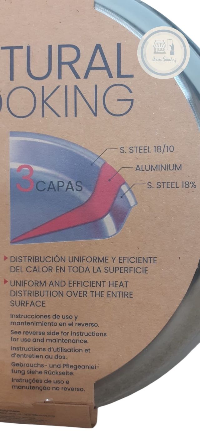 Sarten 24cm acero inoxidable Ibili