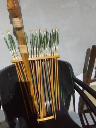 Harco de flechas de madera
