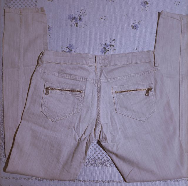 Jeans Calvin Klein uomo autentico bianco panna
