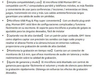 Micrófono Condensador PC · Nuevo a estrenar