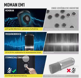 Micrófono Condensador PC · Nuevo a estrenar