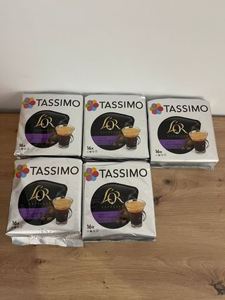 Cafetera Bosch Tassimo + 5 bolsas 16 cápsulas