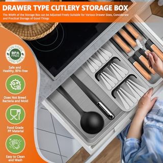 Organizador Cubiertos Extensible Nuevo a estrenar