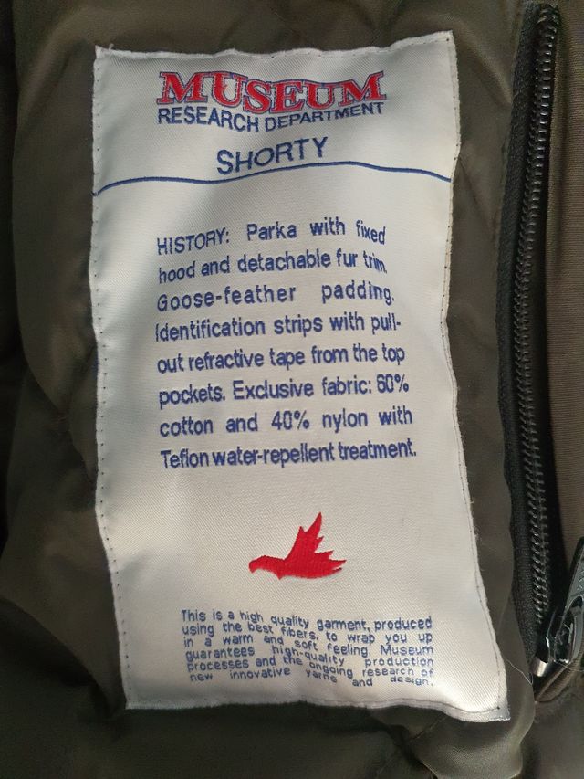 Giubbotto sci bomber parka Museum uomo M verde