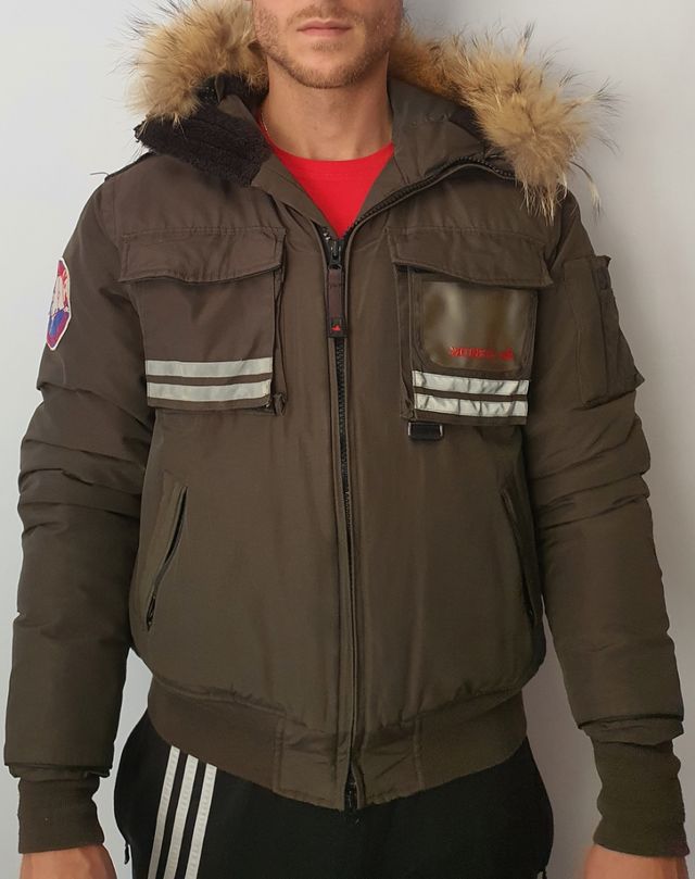 Giubbotto sci bomber parka Museum uomo M verde