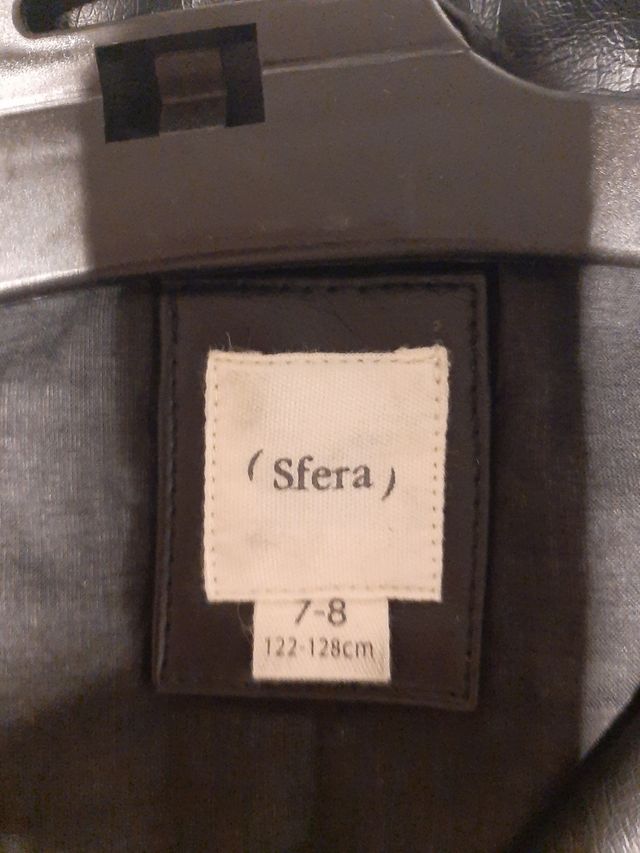 Chaqueta biker negra Sfera piel 7-8años