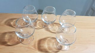 5 Copas licor-brandy