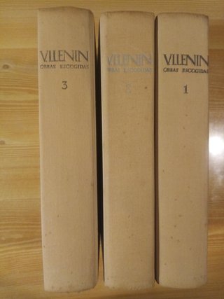 Lote  interesante: LENIN. Obras escogidas. 3 tomos