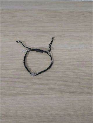 PULSERA AJUSTABLE CON COLGANTE NIÑA PLATEADO